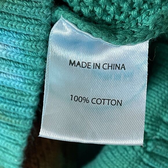 40s & Shorties Sweater Mens Small Multicolor Tie-Dye Knit Relaxed Fit Heavyweigh - Picture 9 of 11